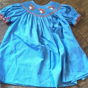 Baby girl auburn dress